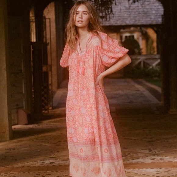 Spell: Love Story short sleeve boho dress. Size S (Aus 10) - Picture 7 of 7